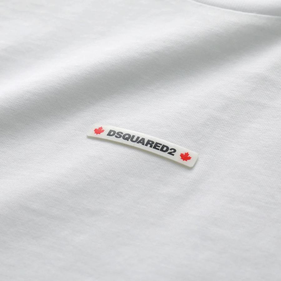新品　DSQUARED2 ディースクエアード　ロゴ　ニット　カットソー　ホワイト DSQUARED2（ディースクエアード） カットソー S74GD1354 D20020 メンズ
