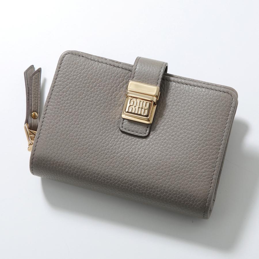 新品 miumiu ミュウミュウ レザー ミニ財布 二つ折り財布 楽天市場】MiuMiu ミュウミュウ Small Leather Wallet 二つ折り財布