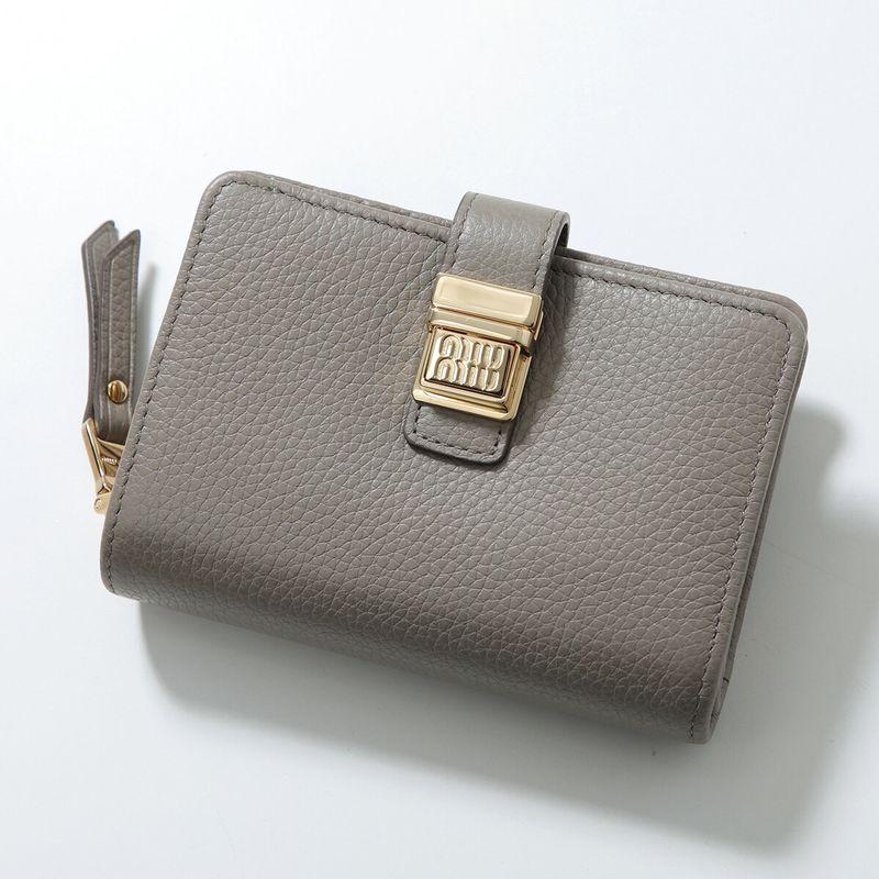 miu miu（ミュウミュウ） 二つ折り財布 5ML053 2F8V レディース レザー