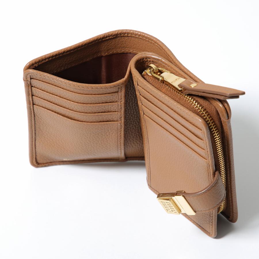 新品 miumiu ミュウミュウ レザー ミニ財布 二つ折り財布 楽天市場】MiuMiu ミュウミュウ Small Leather Wallet 二つ折り財布