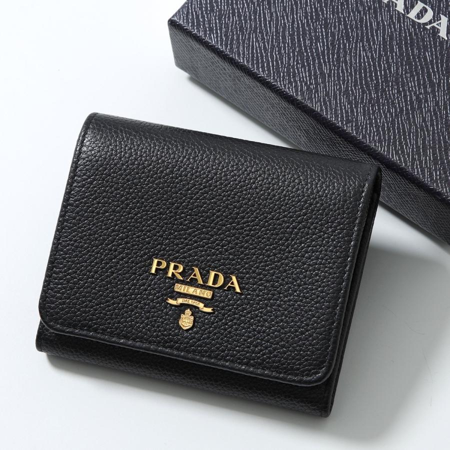 PRADA（プラダ） 三つ折り財布 1MH176 2E3A レディース レザー ロゴ