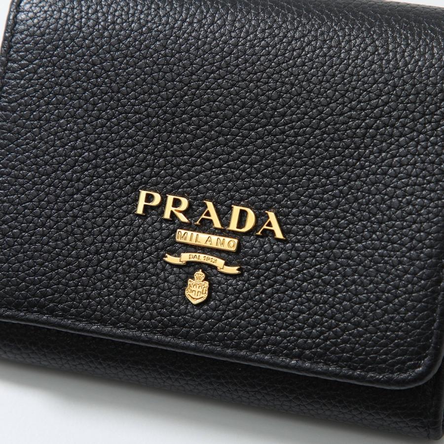 バタコ ✨プラダ PRADA 3つ折り財布 1MH176 レザー PRADA（プラダ） 三つ折り財布 1MH176 2E3A レディース レザー ロゴ