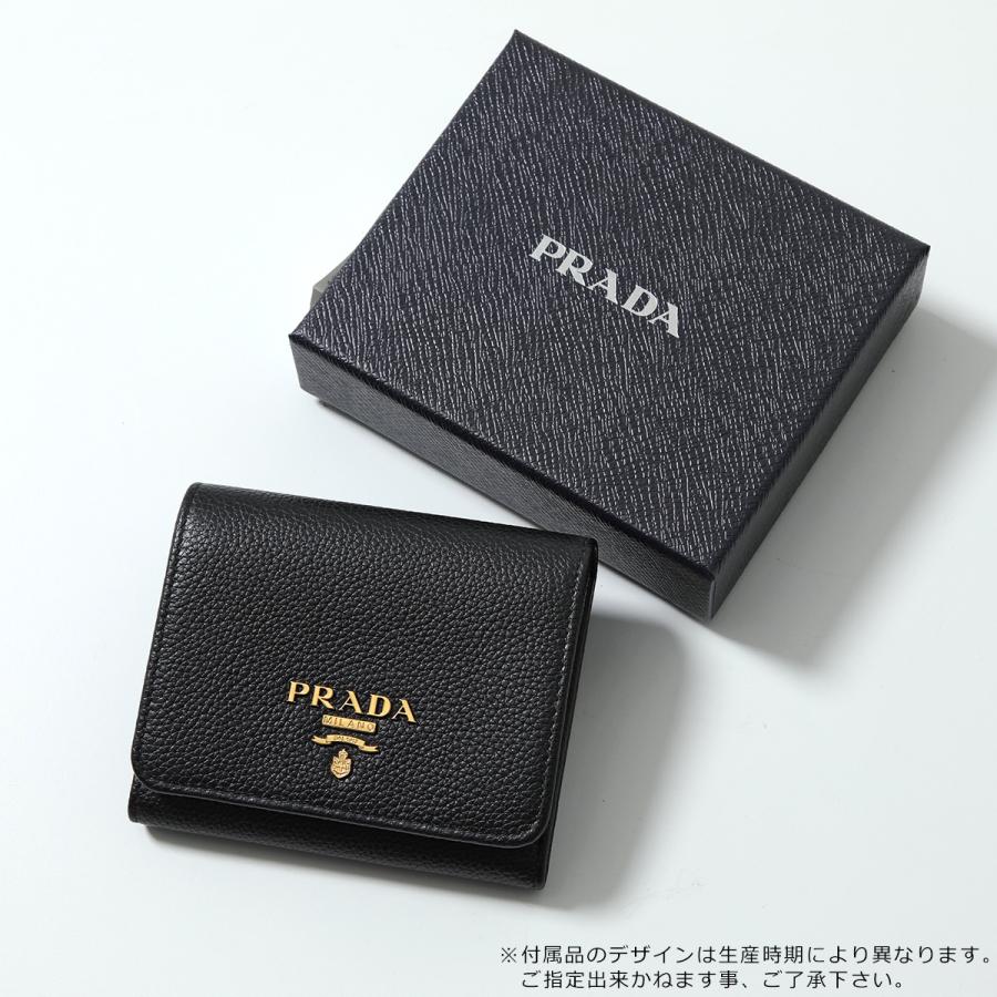 PRADA（プラダ） 三つ折り財布 1MH176 2E3A レディース レザー ロゴ
