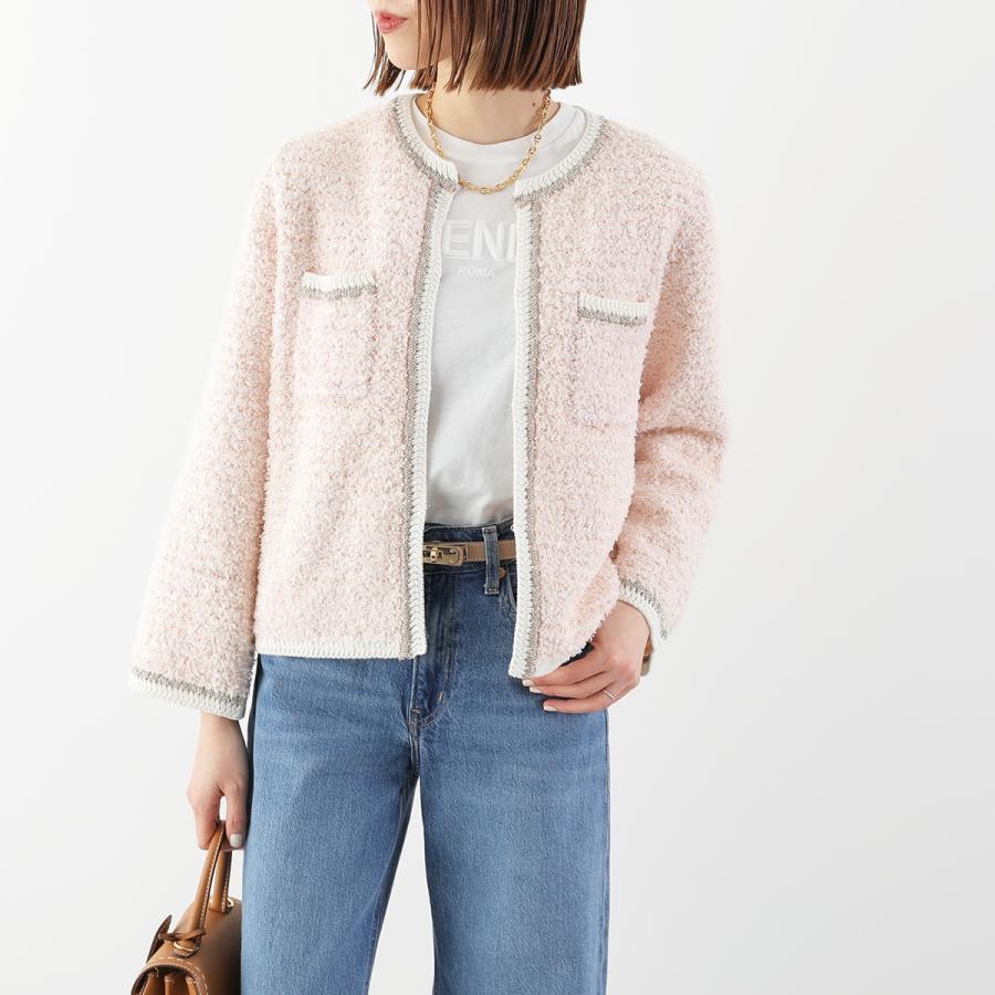 Dignite collierノーカラーツイードジャケット Dignite collier（ディニテコリエ） ノーカラージャケット 80267060