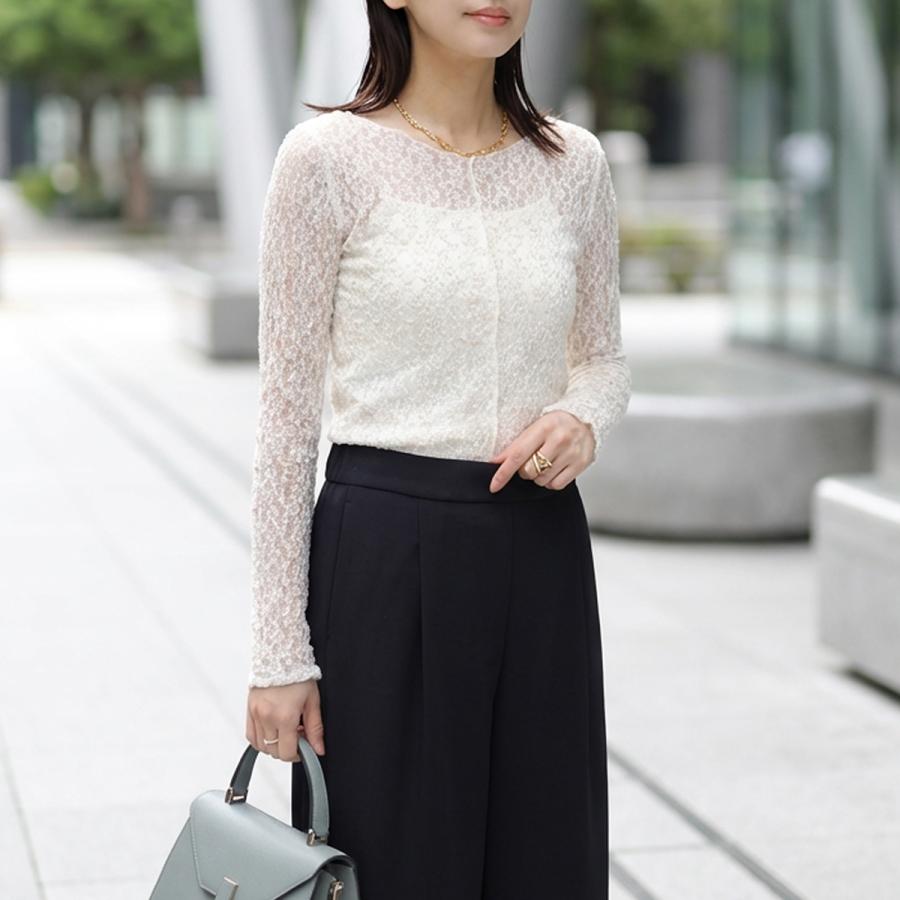Cafune（カフネ） カットソー 615930 レディース ストレッチ レース