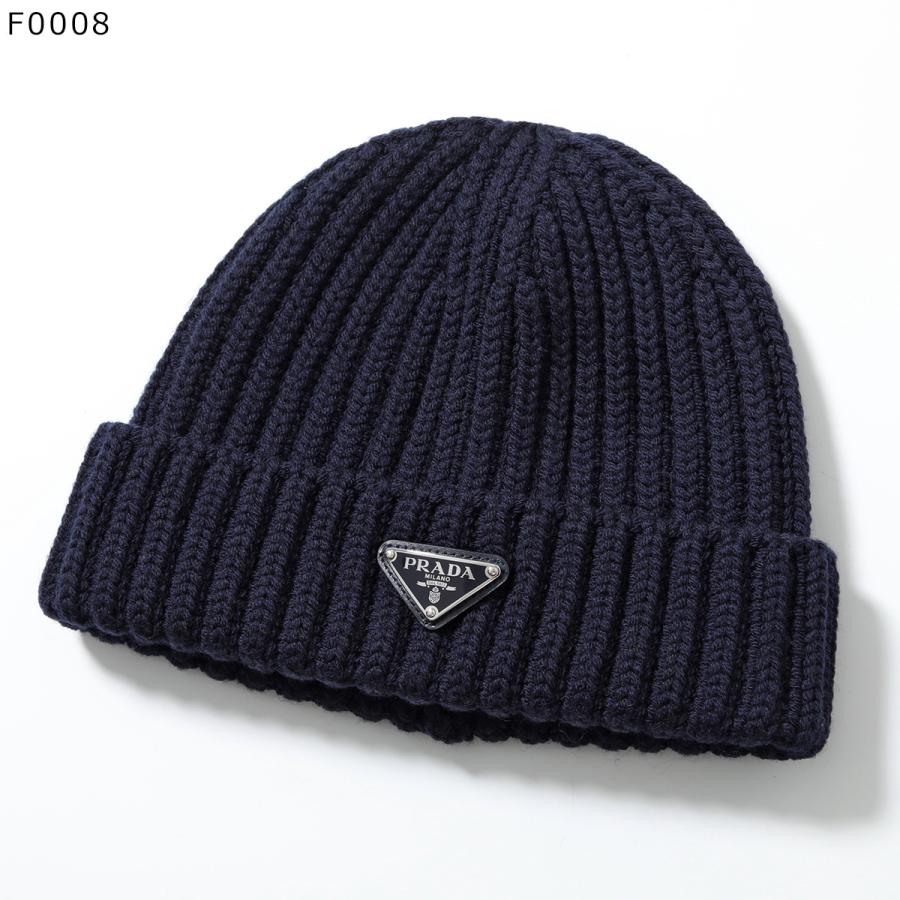 PRADA（プラダ） ニット帽 2HC390 2DZL レディース トライアングルロゴ