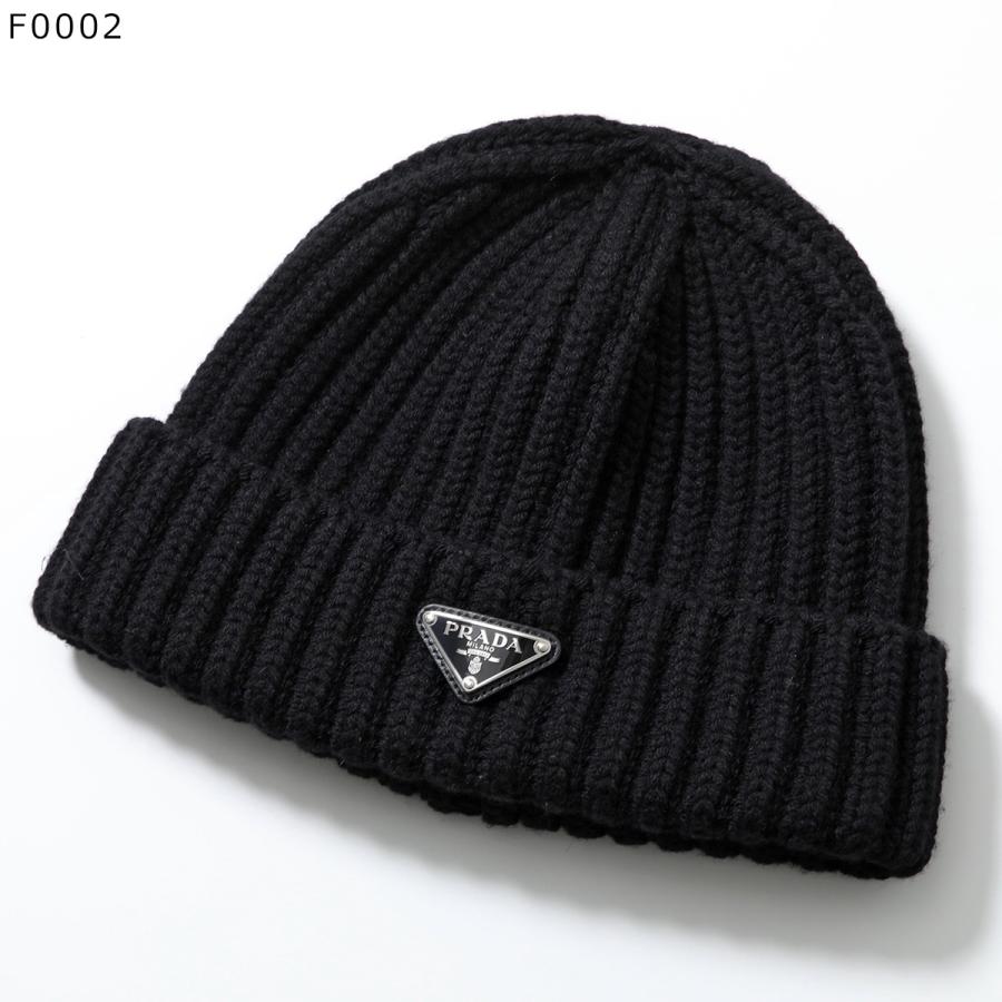 PRADA（プラダ） ニット帽 2HC390 2DZL レディース トライアングルロゴ