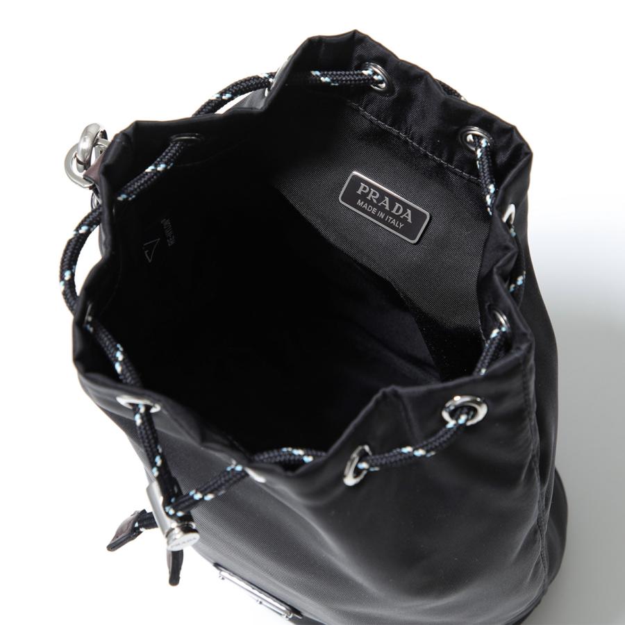 ［正規品］PRADA ナイロン　ポーチ　Re-Nylon ストラップ付 Prada Re-Nylon Lanyard Pouches in Black | LN-CC