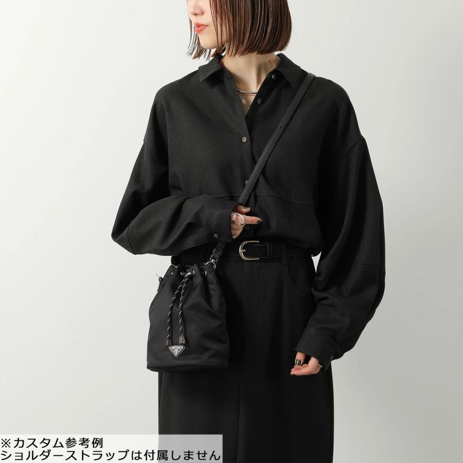 【新品】プラダ re-nylon⭐︎ストラップ付きポーチ⭐︎ブラック PRADA（プラダ） ポーチ SPEEDROCK スピードロック 2NE067 2HE1 メンズ