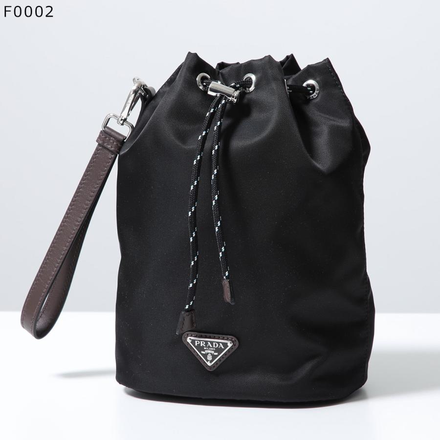 プラダ　ポーチ プラダ PRADA ショルダーポーチ ブラック SV金具 ナイロン メンズ