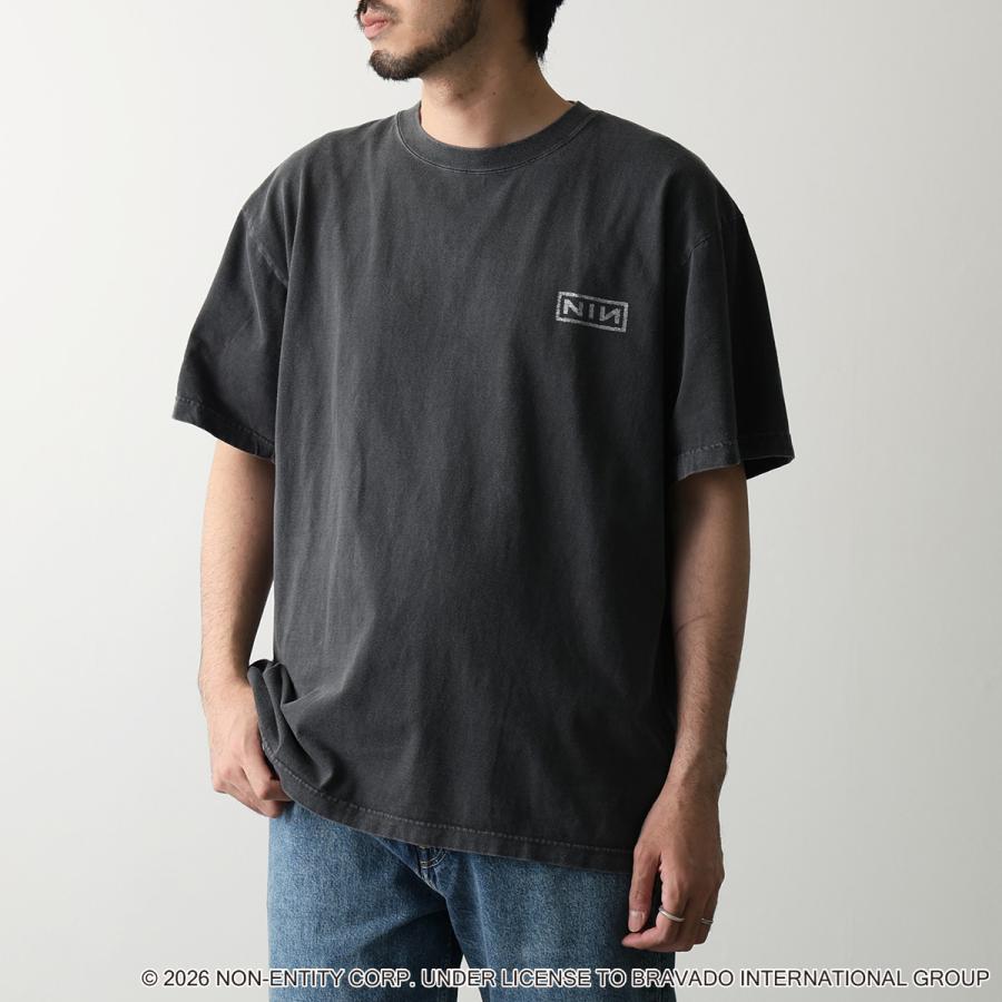 ナインインチネイルズ ロゴ Ｔシャツ クルーネック半袖 XL 黒 綿 ライブ GOOD ROCK SPEED（グッドロックスピード） 半袖 Tシャツ Nine Inch
