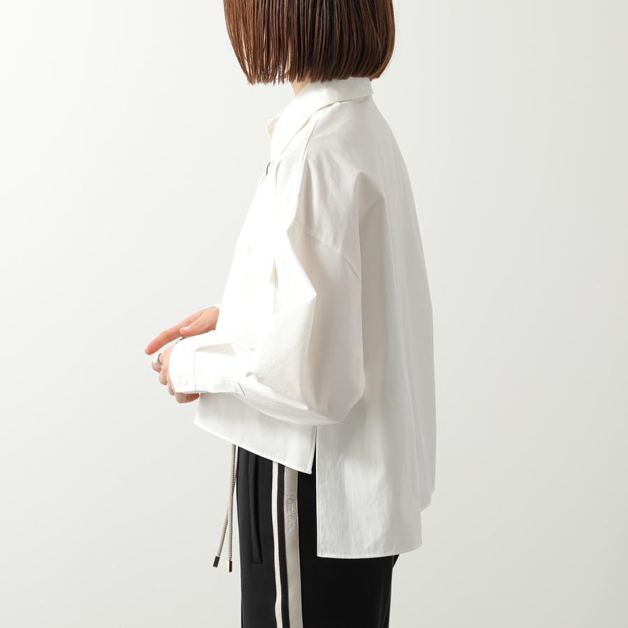 美品 24SS MAX MARA WEEKEND マックスマーラ ウィークエンド バック切替 ストライプ長袖シャツ ブラウス サイズ38 ホワイト ブルー レディース 古着 中古 USED MAXMARA WEEKEND LINE（マックスマーラウィークエンドライン） WEEKEND