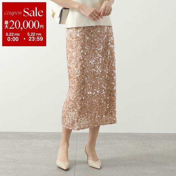 WEEKEND MAX MARA ウィークエンド マックスマーラ ペンシルスカート OCCHIO オッキオ レディース チュール スパンコール装飾 001の画像