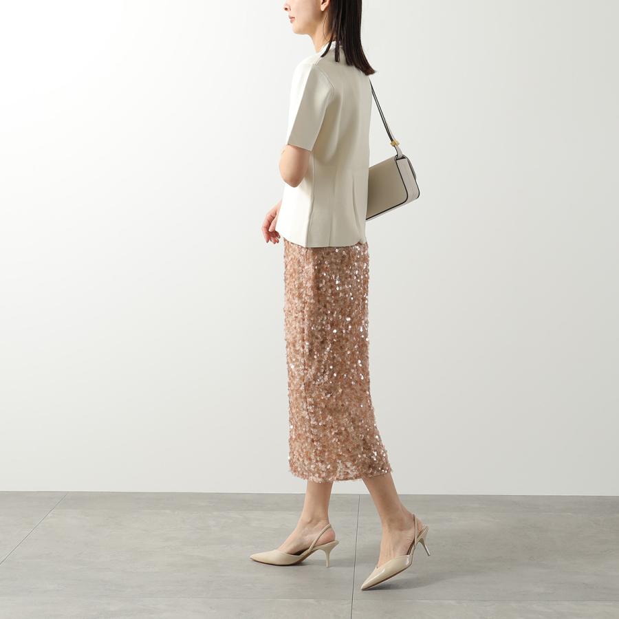 WEEKEND MAX MARA ウィークエンド マックスマーラ ペンシルスカート OCCHIO オッキオ レディース チュール スパンコール装飾 001の画像