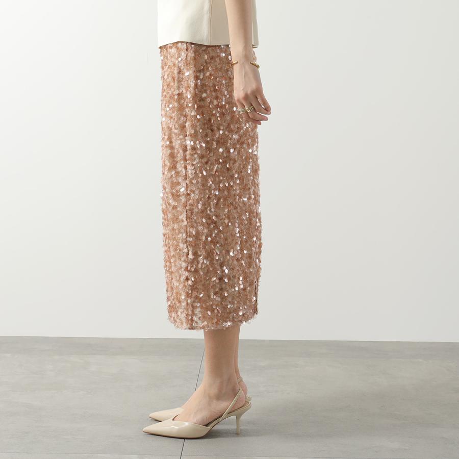 WEEKEND MAX MARA ウィークエンド マックスマーラ ペンシルスカート OCCHIO オッキオ レディース チュール スパンコール装飾 001の画像