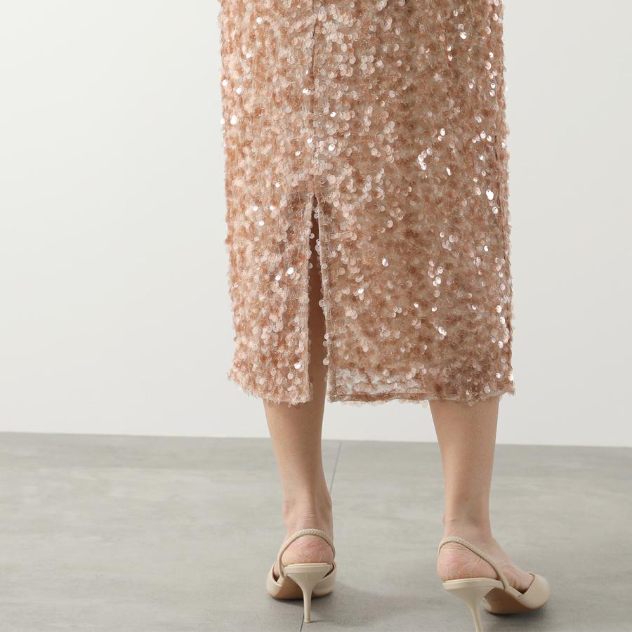 WEEKEND MAX MARA ウィークエンド マックスマーラ ペンシルスカート OCCHIO オッキオ レディース チュール スパンコール装飾 001の画像