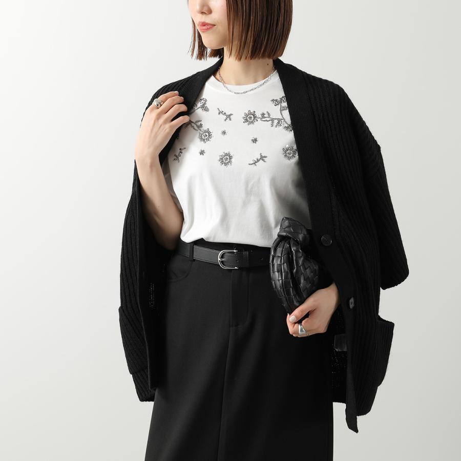 極美品★マックスマーラ　シルク×サマーニット　半袖トップス　白タグ　花柄 MAXMARA WEEKEND LINE（マックスマーラウィークエンドライン） WEEKEND