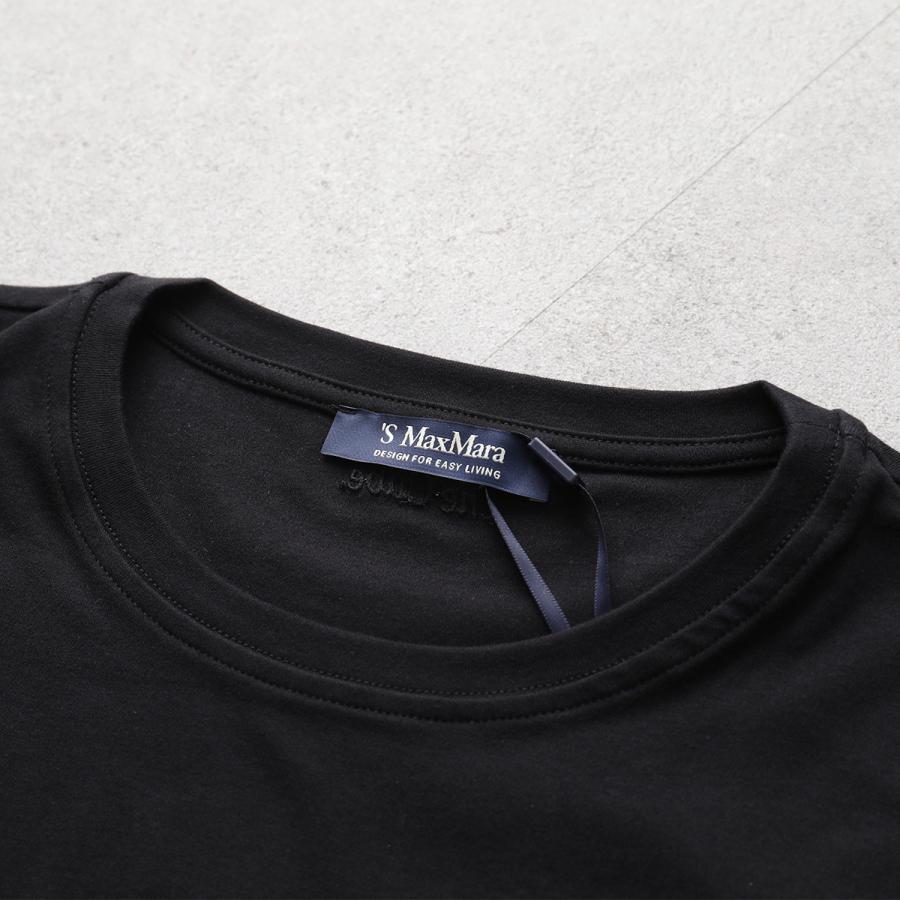 maxmara ツイストカットソー　ロゴアナグラム　ブラック黒　ブラウス Max Mara Studio（マックスマーラステュディオ） マックスマーラ