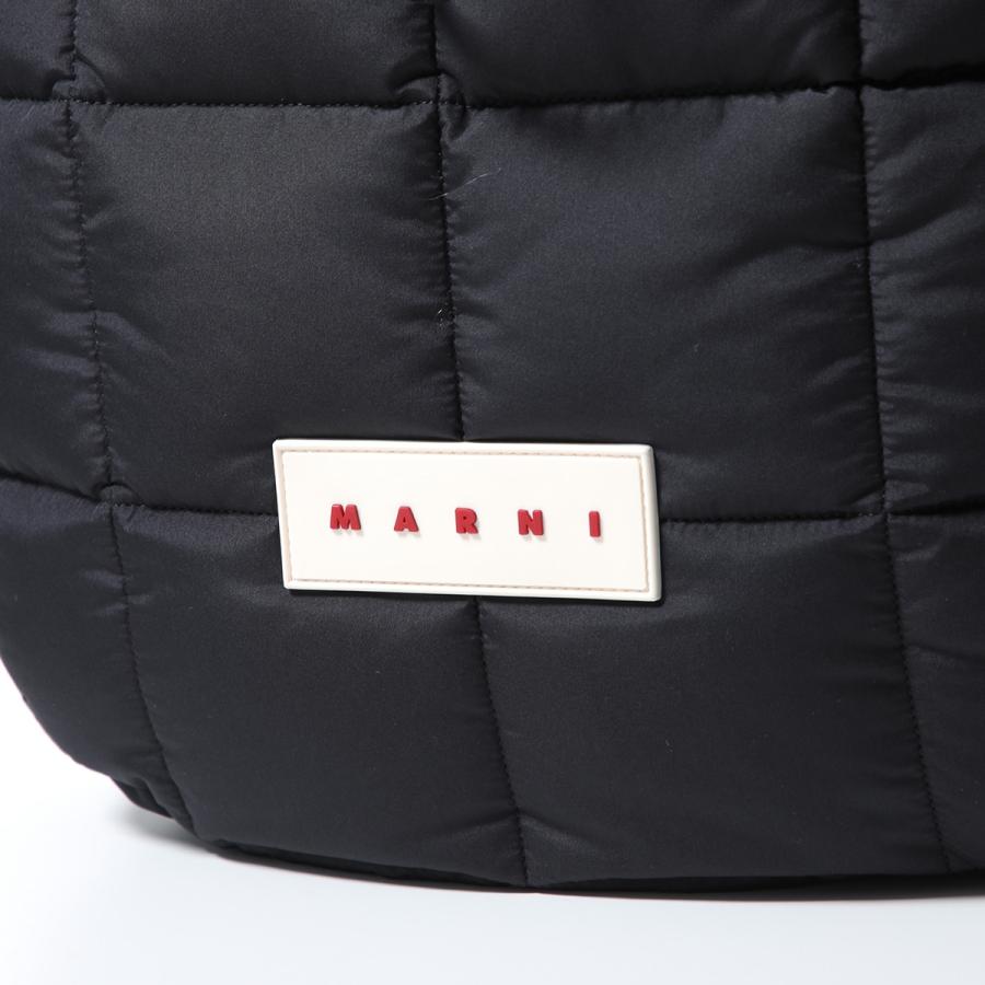 MARNI マルニ ショルダーバッグ Puff パフ SBMQ0125U1 P8068 メンズ キルティング ホーボーバッグ クロスボディ ロゴパッチ 鞄 00N99 SBMQ0125U1P806800N99の画像