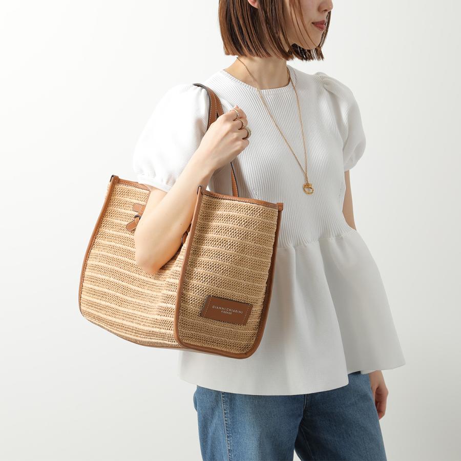 GIANNI CHIARINI ジャンニキアリーニ トートバッグ MARCELLA マルチェッラ M BS 6850 COMM RVMRK レディース かごバッグ ポーチ付き 鞄 NATURALE_3