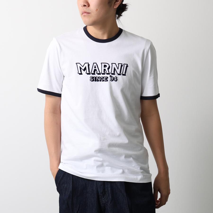 MARNI ロゴプリント 半袖Tシャツ MARNI（マルニ） Tシャツ HUMU0198MP USCY91 メンズ 半袖 カットソー