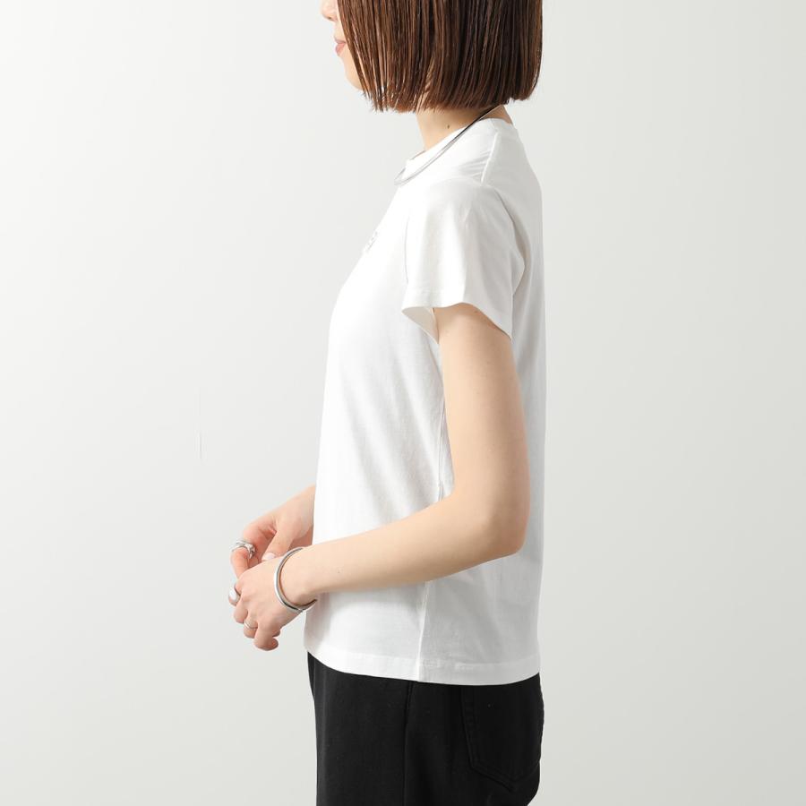 MM6 エムエムシックス メゾンマルジェラ Tシャツ S52GC0327 M20170 レディース 半袖 クルーネック コットン カットソー ナンバリング S52GC0327M20170101の画像