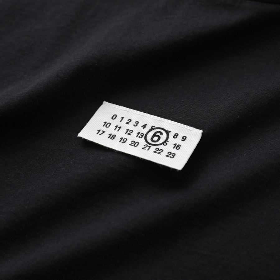 MM6 エムエムシックス メゾンマルジェラ Tシャツ SH0GC0032 M20170 メンズ 半袖 カットソー ナンバリングロゴ ロゴT クルーネック カラー2色の画像