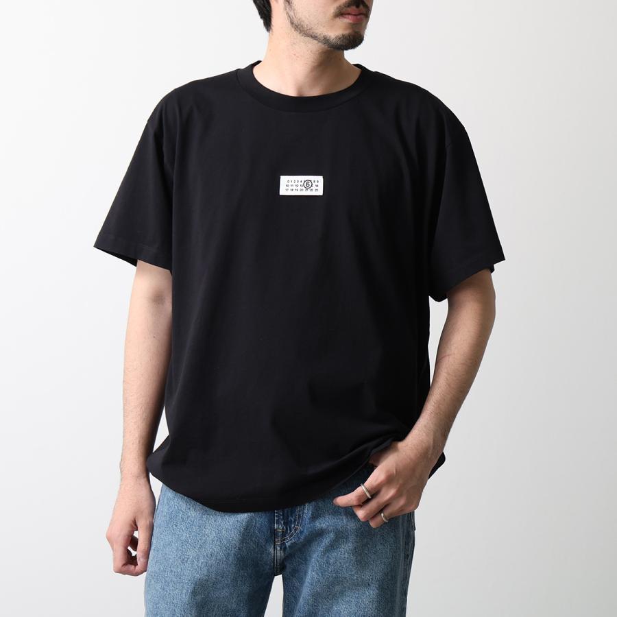 MM6 maison margiela ナンバリング 黒 半袖Tシャツ MM6 エムエムシックス メゾンマルジェラ Tシャツ SH0GC0032 M20170