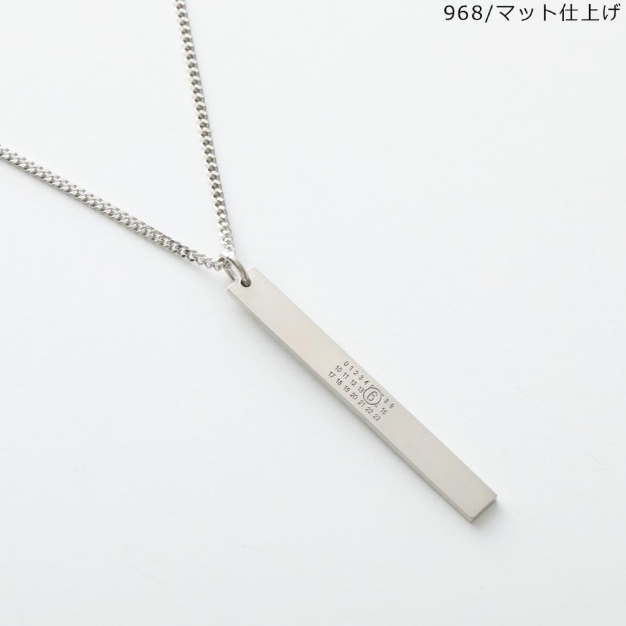 MM6 エムエムシックス メゾンマルジェラ ネックレス SM6UU0092 P6469 レディース ニューメリック バー ペンダント アクセサリー カラー2色の画像