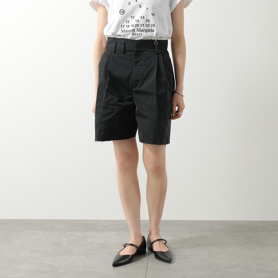 MAISON MARGIELA メゾンマルジェラ テーラード ショーツ S50MU0090 S52741 レディース ショートパンツ プリーツ 4ステッチ 900 S50MU0090S52741900の画像