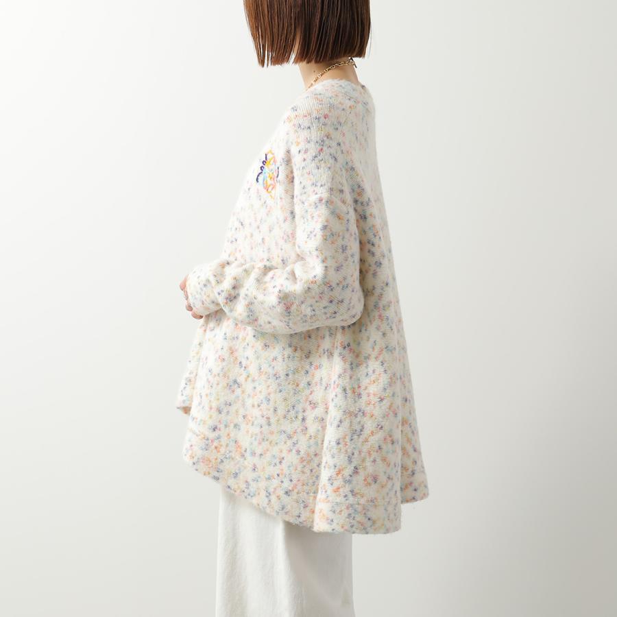 LOEWE(ロエベ) カーディガン サイズS レディース美品  - アイボリー×ブラウン×マルチ 23AW/長袖/秋/冬 ロエベ/カーディガン/アイボリー×ブラウン×マルチ/サイズ：Sの買取実績
