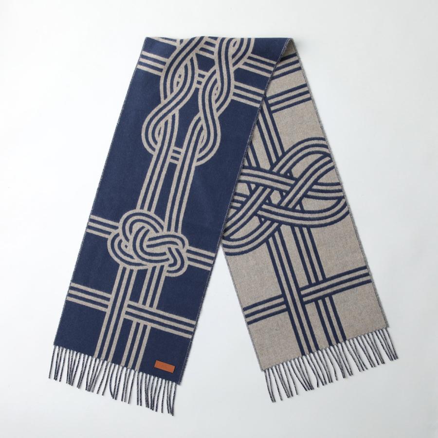 HERMES（エルメス） マフラー 160×30 ヌー・マラン Noeuds Marins