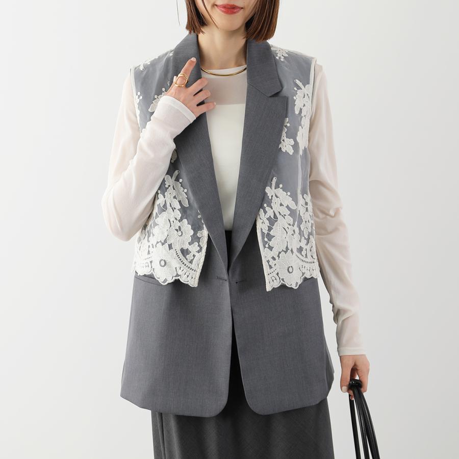 Eimee Law（エイミーロウ） ジレ 84589T レディース レース レイヤード