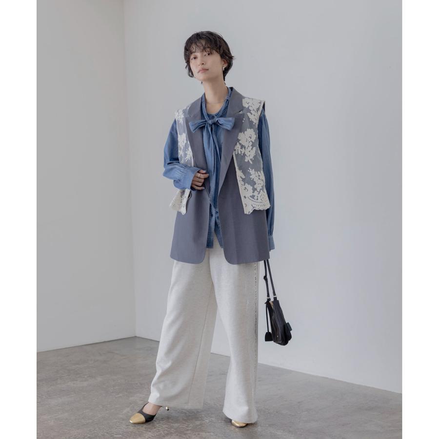 Eimee Law（エイミーロウ） ジレ 84589T レディース レース レイヤード