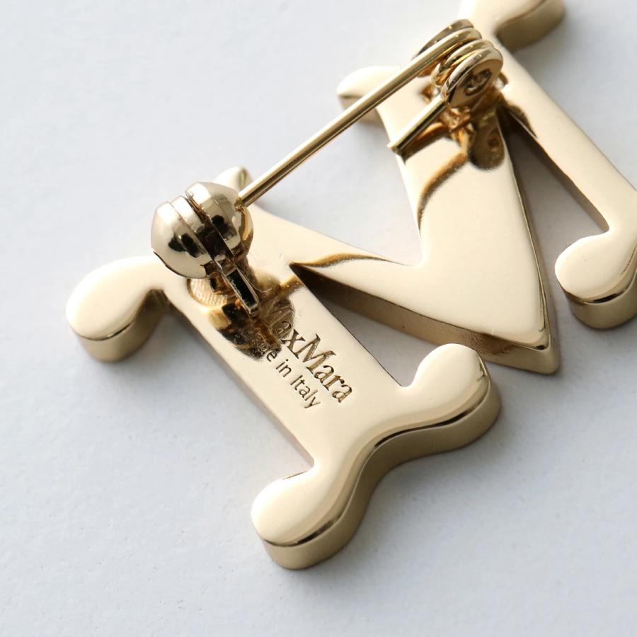 MAX MARA マックスマーラ ブローチ FACELLA ファチェッラ レディース アクセサリー ピンバッチ クリスタル ロゴ カラー3色の画像