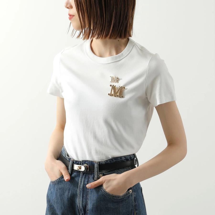 MAX MARA マックスマーラ ブローチ FACELLA ファチェッラ レディース アクセサリー ピンバッチ クリスタル ロゴ カラー3色の画像