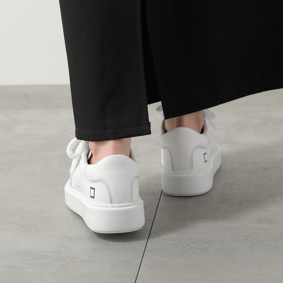 D.A.T.E. デイト スニーカー SFERA CALF スフェラ カーフ レディース レザー ローカット レースアップ 厚底 ロゴ シューズ 靴 WHITEの画像
