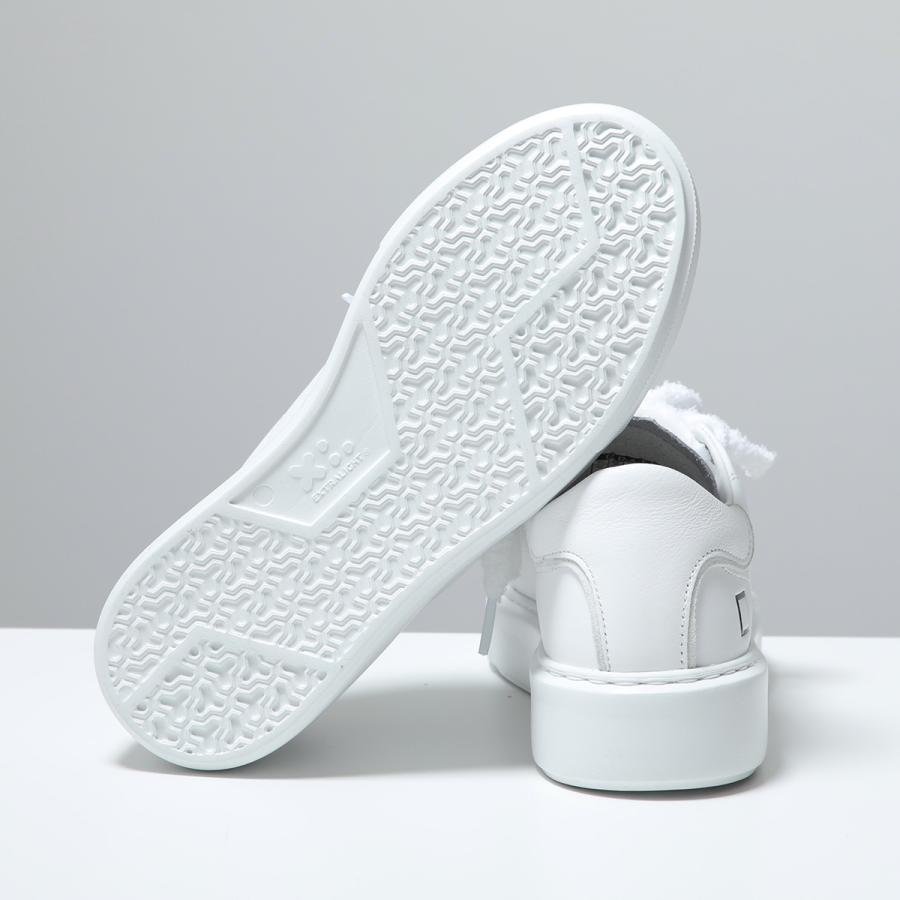 D.A.T.E. デイト スニーカー SFERA CALF スフェラ カーフ レディース レザー ローカット レースアップ 厚底 ロゴ シューズ 靴 WHITEの画像