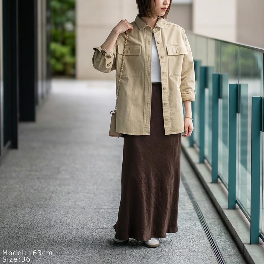 marmors（マルモア） シャツ 226101005 レディース ルーズ 長袖 胸 