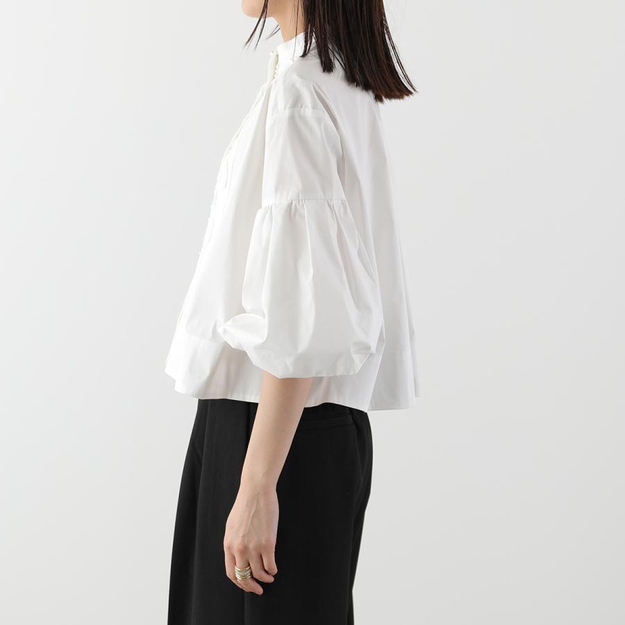 MARILYN MOON SOI-MeME マリリンムーン ソワメム ブラウス diamond tuck embroidery blouse 4261-103 レディース ダイヤタック刺繍 カラー3色の画像