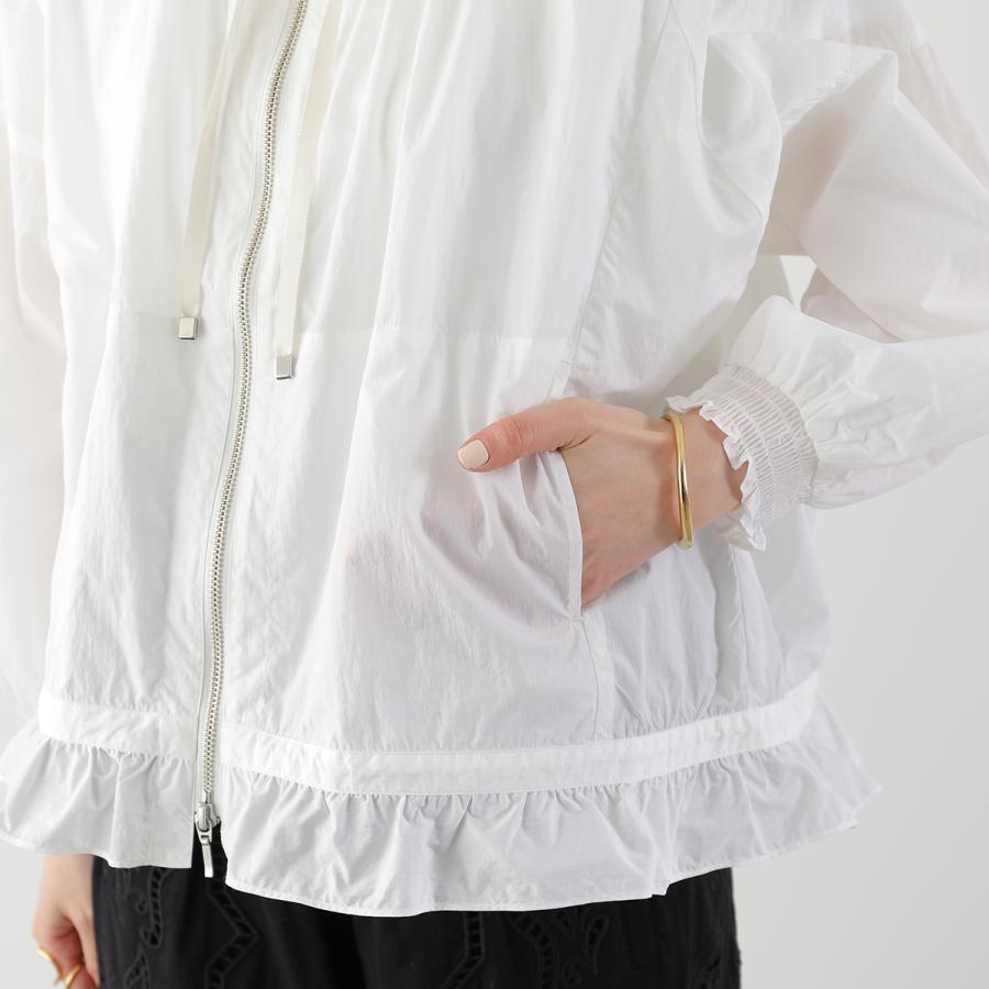 Marilyn Moon（マリリンムーン） ブルゾン pleats sheer dolman