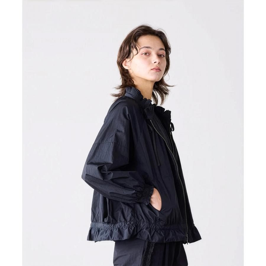 Marilyn Moon（マリリンムーン） ブルゾン pleats sheer dolman