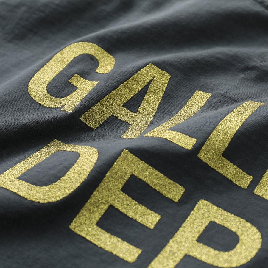 GALLERY DEPT ギャラリーデプト Tシャツ TFL-10292 メンズ 半袖 カットソー クルーネック コットン ロゴ ヴィンテー加工 VBLKの画像