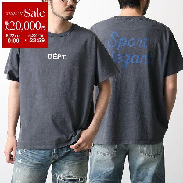 GALLERY DEPT ギャラリーデプト Tシャツ TDT-10210 メンズ 半袖 カットソー クルーネック コットン ロゴ ロゴT ヴィンテー加工 VBLKの画像