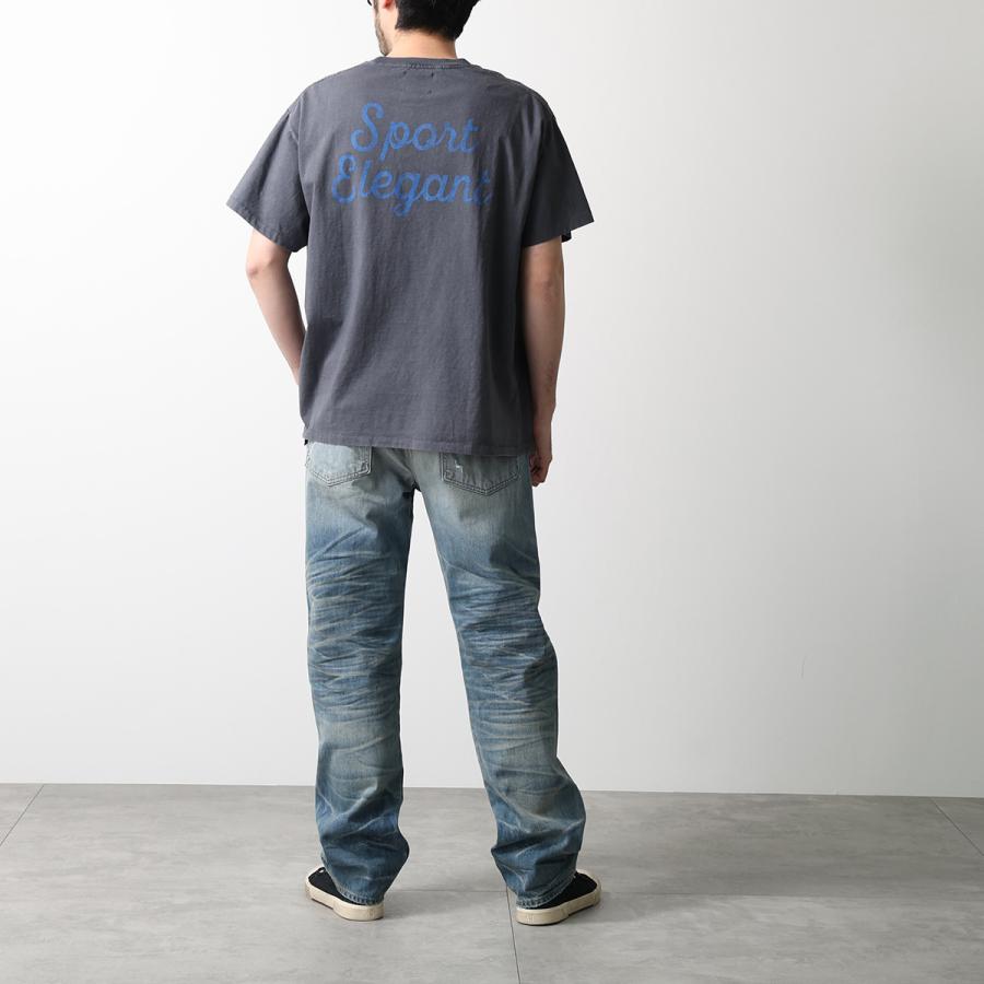 GALLERY DEPT ギャラリーデプト Tシャツ TDT-10210 メンズ 半袖 カットソー クルーネック コットン ロゴ ロゴT ヴィンテー加工 VBLKの画像