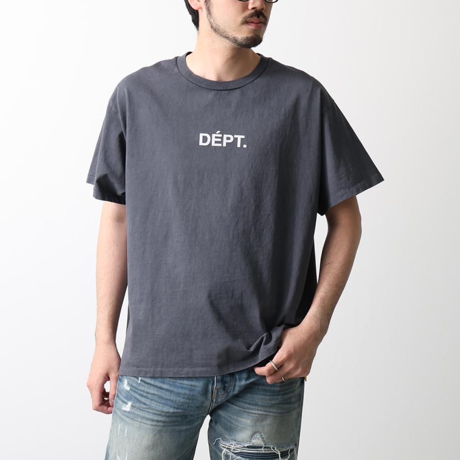 GALLERY DEPT ギャラリーデプト Tシャツ TDT-10210 メンズ 半袖 カットソー クルーネック コットン ロゴ ロゴT ヴィンテー加工 VBLKの画像