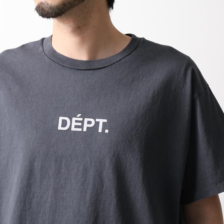 GALLERY DEPT ギャラリーデプト Tシャツ TDT-10210 メンズ 半袖 カットソー クルーネック コットン ロゴ ロゴT ヴィンテー加工 VBLKの画像