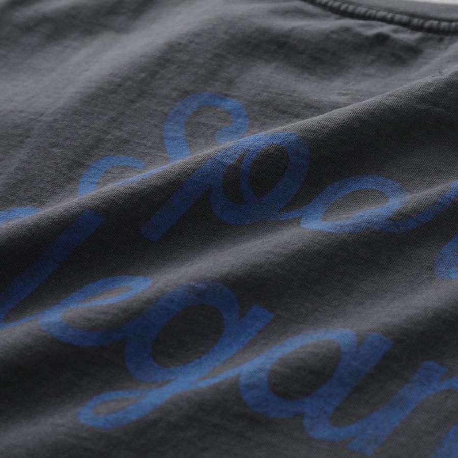 GALLERY DEPT ギャラリーデプト Tシャツ TDT-10210 メンズ 半袖 カットソー クルーネック コットン ロゴ ロゴT ヴィンテー加工 VBLKの画像