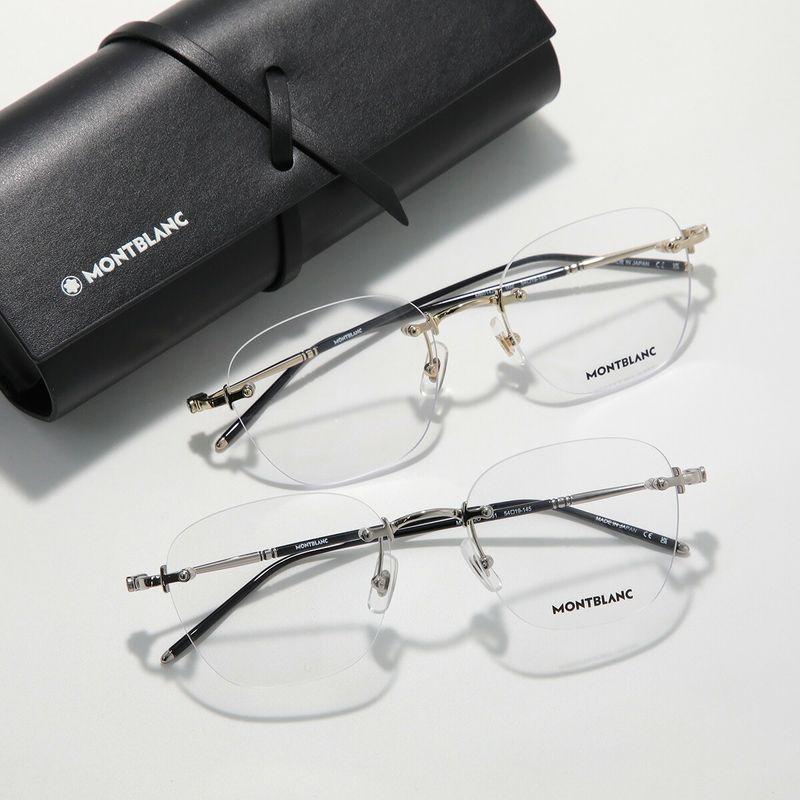 MONTBLANC（モンブラン） メガネ MB0142O メンズ ウェリントン型 