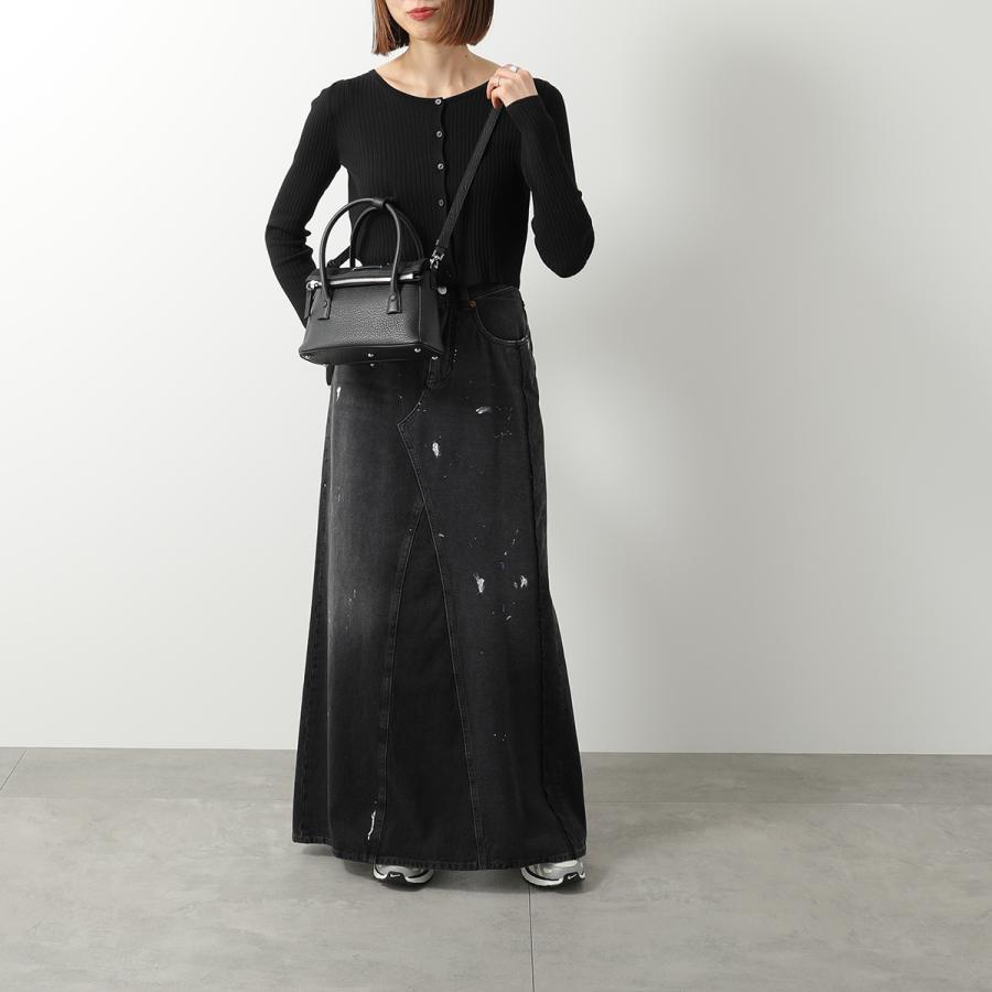 【美品】  Maison Margiela / メゾンマルジェラ | 2019AW | 2Way NDNミディアム レザー トート ショルダーバッグ | ブラック | レディース 2Way NDNミディアム レザー トート ショルダーバッグ | ブランド古着の